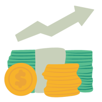 une icône de croissance financière une icône de croissance financière